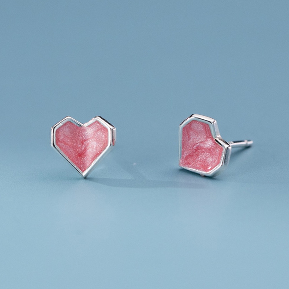 NWT Valentine Heart Earring Sterling Silver Wife Gift Girlfriend Present Anniver